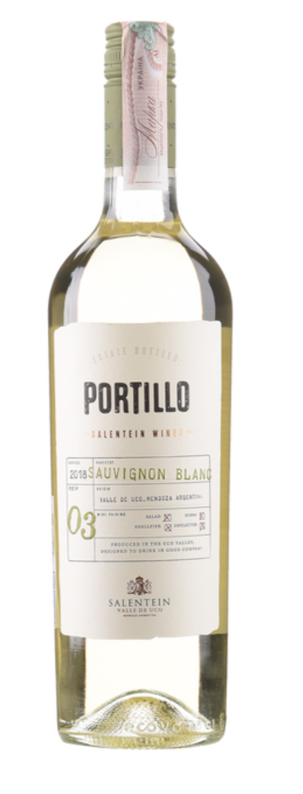 Вино Portillo Совіньон Блан сух/біл 0,75 Арг 13,5%